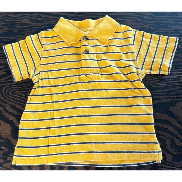 The Children's Place Other - The Children’s Place Striped Polo Yellow Blue (835)